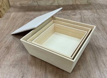 個人依頼特注木地｜入子三段重