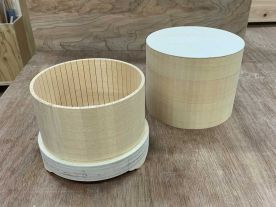 個人依頼特注木地｜円柱型飾り箱