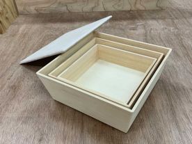 個人依頼特注木地｜入子三段重